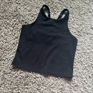 All In Motion | Black Criss Cross Back Bra Top